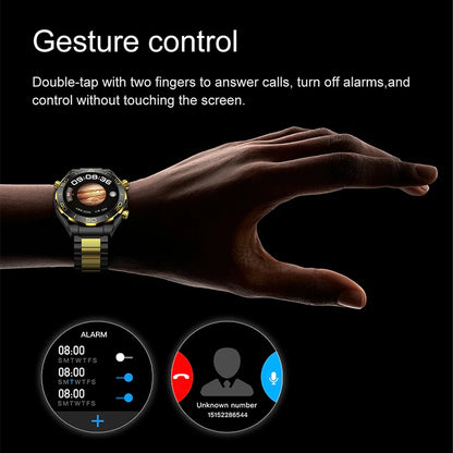 Ooyi OY11 Smart Watch 2024 for men women BT Call Compass AI Voice Assistant Finger Gesture for Huawei Xiaomi Apple Iphone