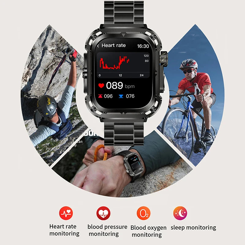 Ooyi OY1 Smart Watch 2024 for men women2.4 large Screen BT Call Multi Sport Mode Health Monitor for Huawei Xiaomi Apple Iphone